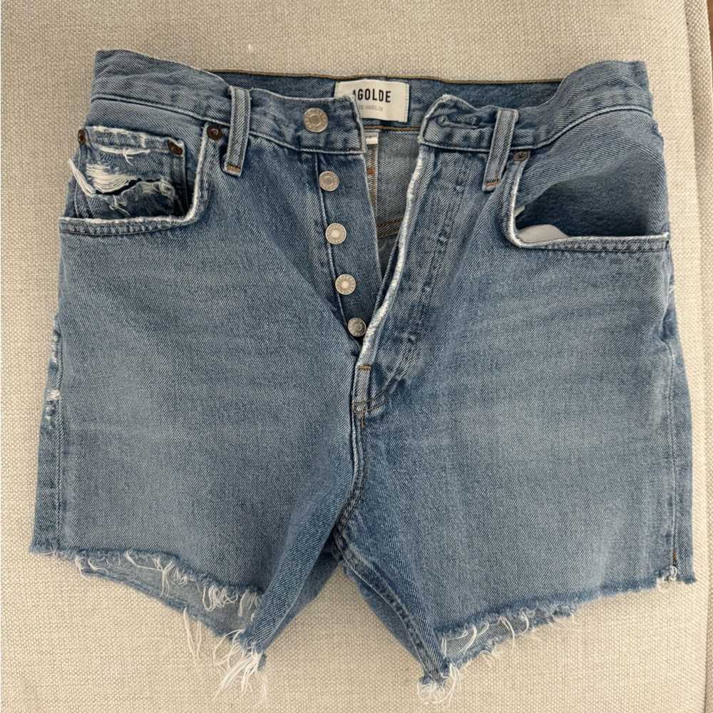 AGOLDE Vintage Wash Denim Shorts